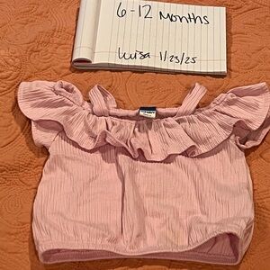 Old Navy, pink off the shoulder top
